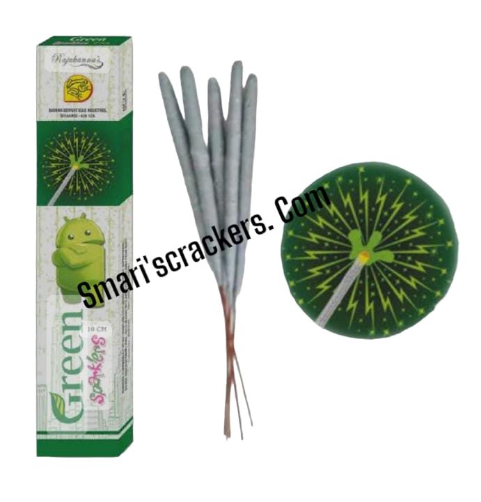10 CM GREEN SPARKLERS ( 10 PCS ) ( 5 BOX ) 