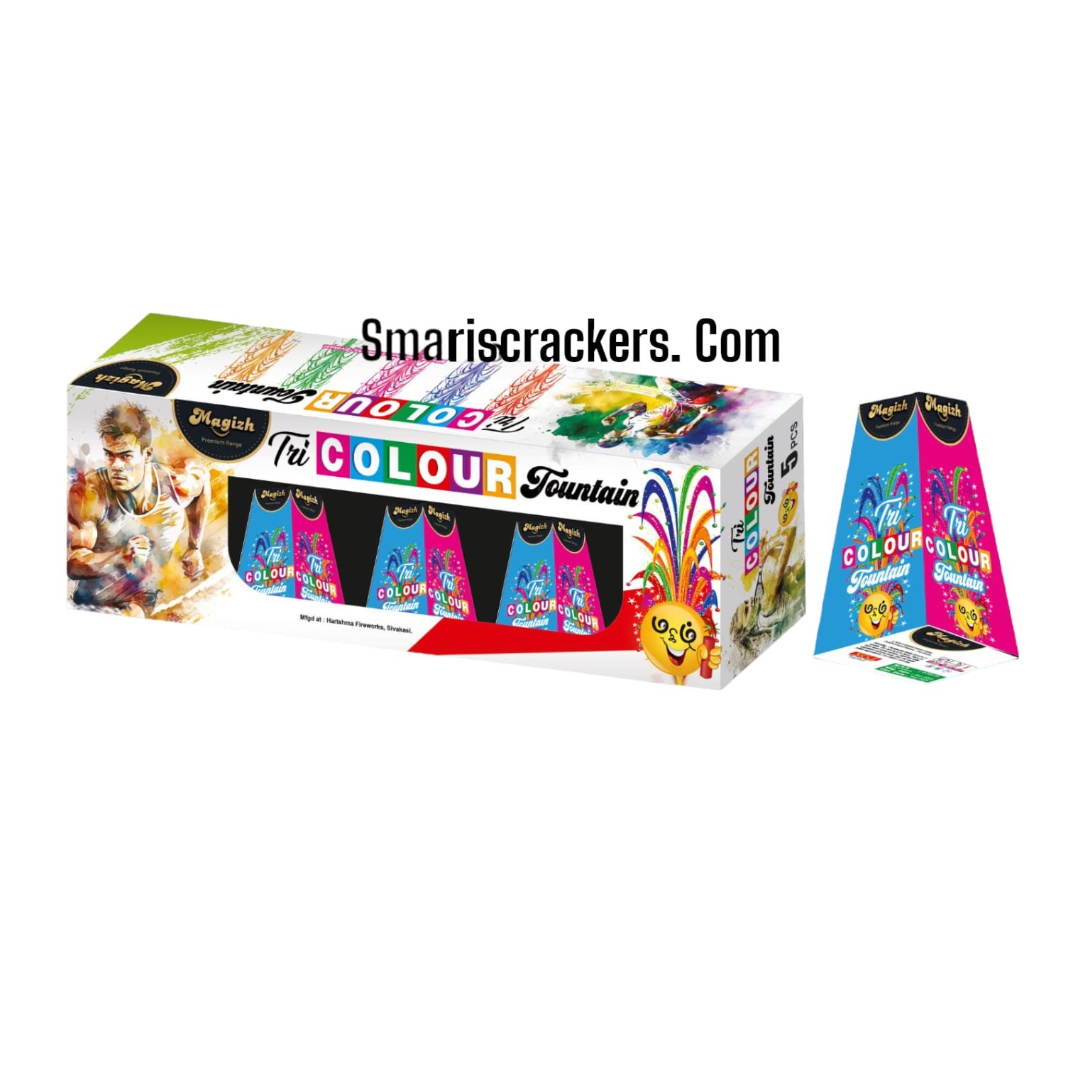 TRI COLOR FOUNTAIN ( 5 PCS ) 
